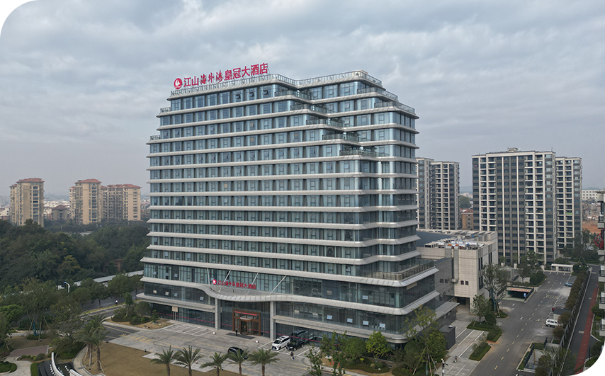 Hotel project curtain wall facade