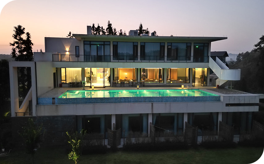 Luxury hotel windows and doors