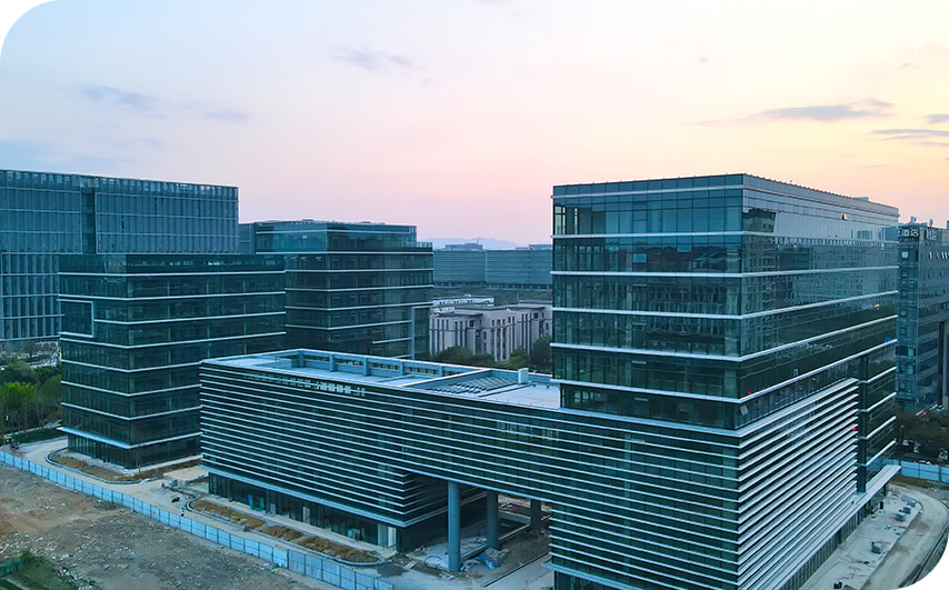 Office building curtain wall facade