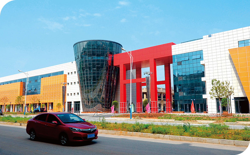 Public service center curtain wall facade