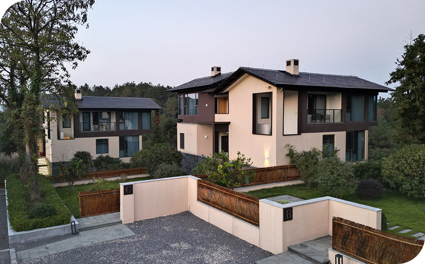Resort project casement window exterior