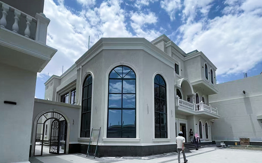 Villa project aluminum casement windows saudi arabia jeddah